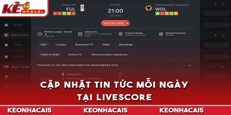 Cập nhật tin tức mỗi ngày tại Tỷ số bóng đá